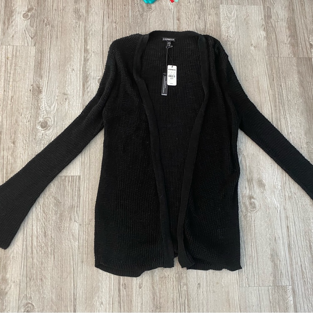 Women’s express black cardigan size xsmall brand new with tags.
